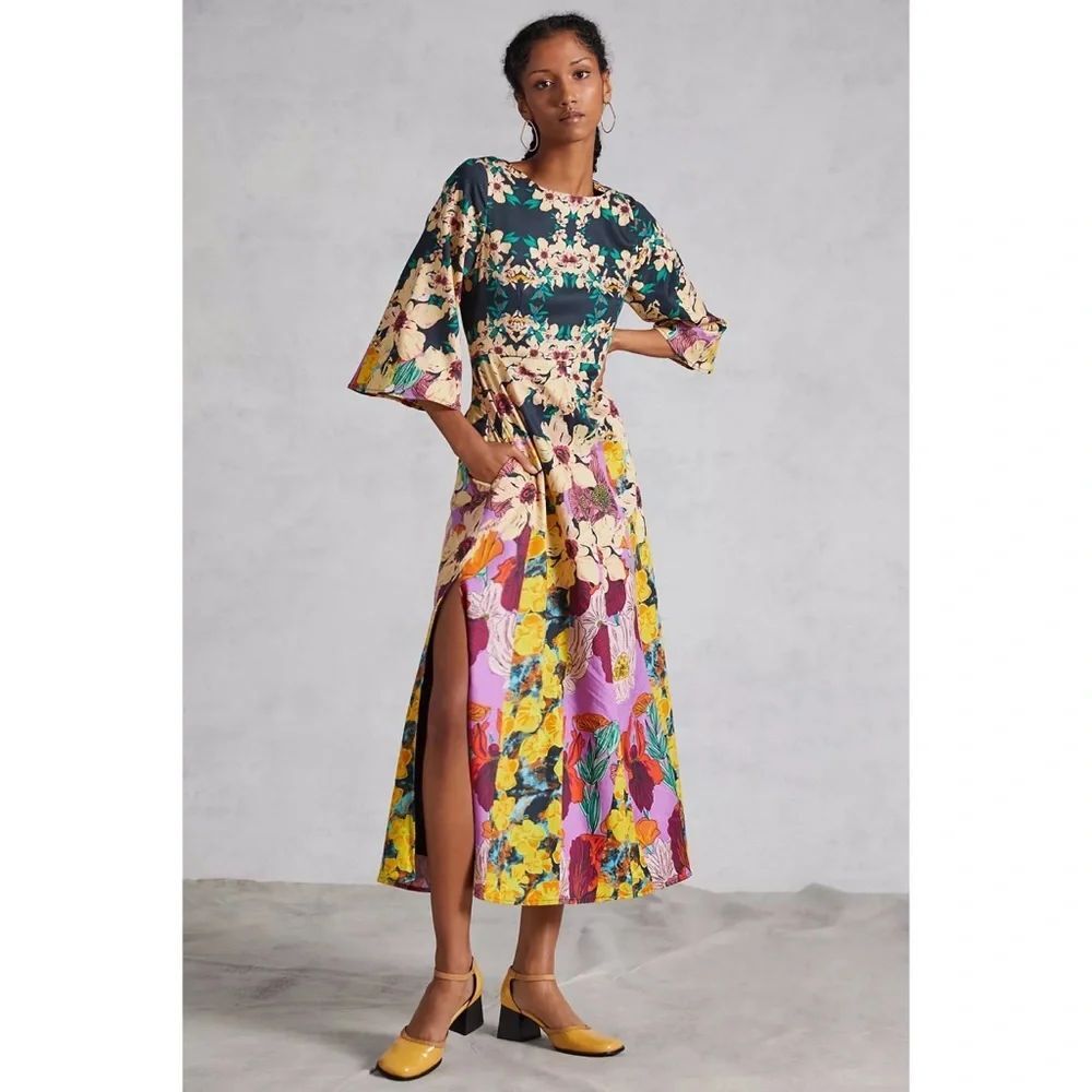 Anthropologie Floral Maxi Dress